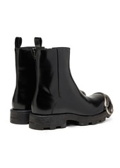 Diesel Oval-d Leather Combat Boots