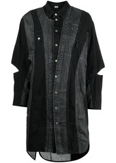 Diesel patchwork denim shirt dress