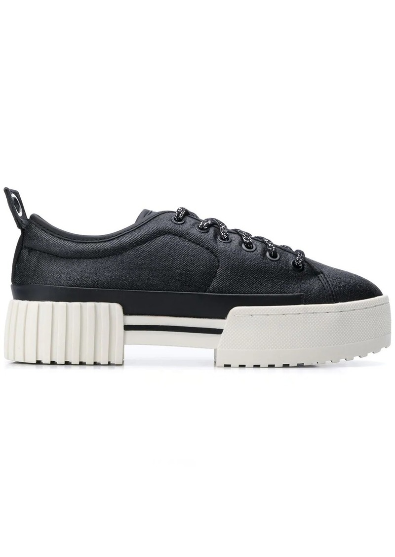 platform sole sneakers