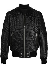 Diesel quilted zipped bomber jacket