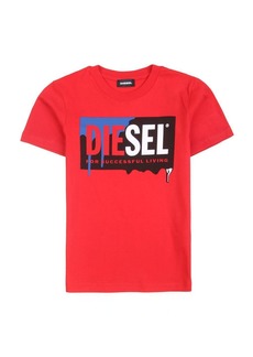 Diesel Red Drip Logo T-Shirt
