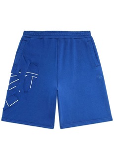 Diesel P-Crowstrapoval ripped cotton track shorts