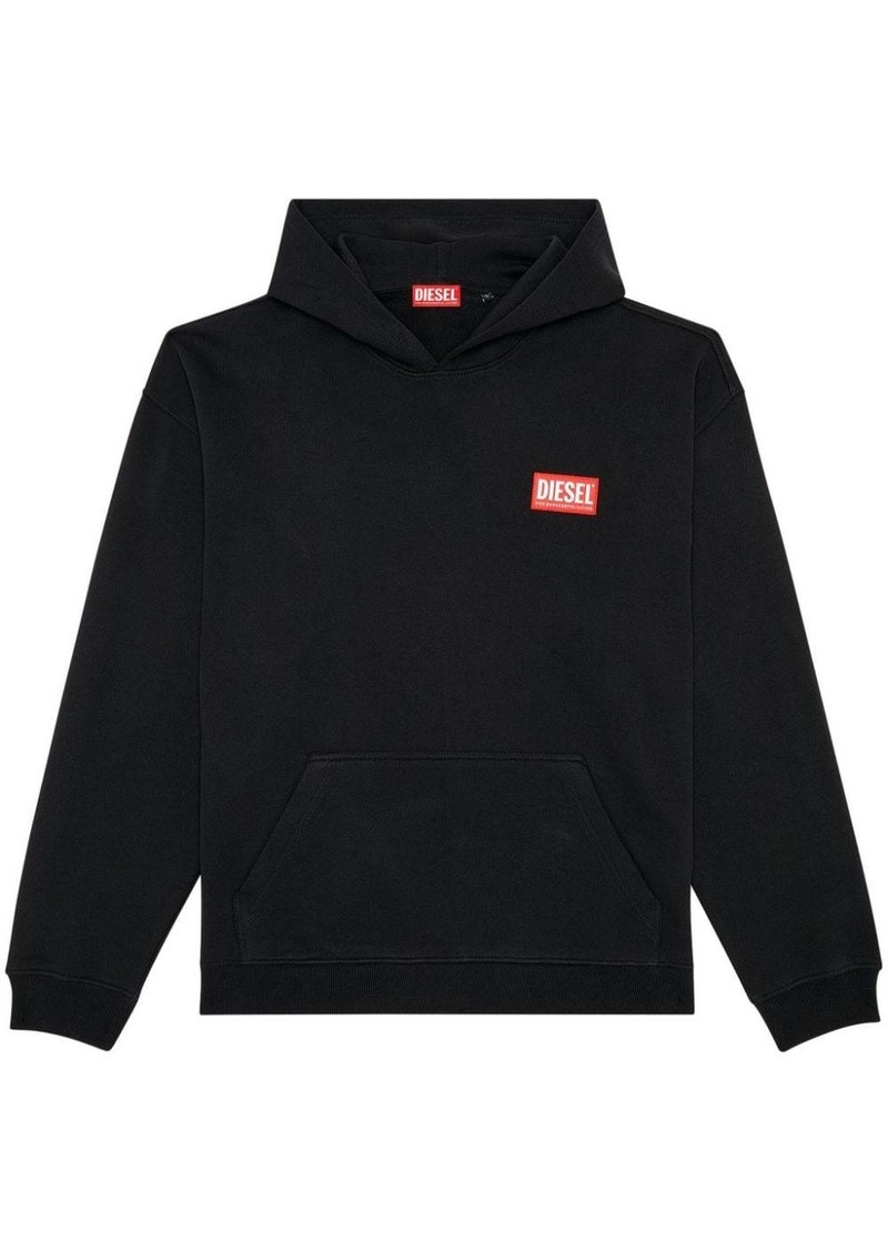 Diesel S-Nlabel-L1 logo-appliqué hoodie