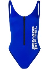 Diesel x Sea-Doo zip front swimsuit