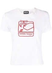 Diesel sequin-embellished logo-print T-shirt