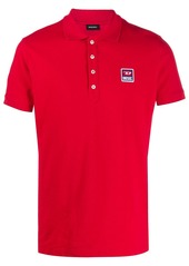 Diesel short-sleeved logo patch polo shirt