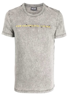 Diesel slogan-print cotton T-shirt