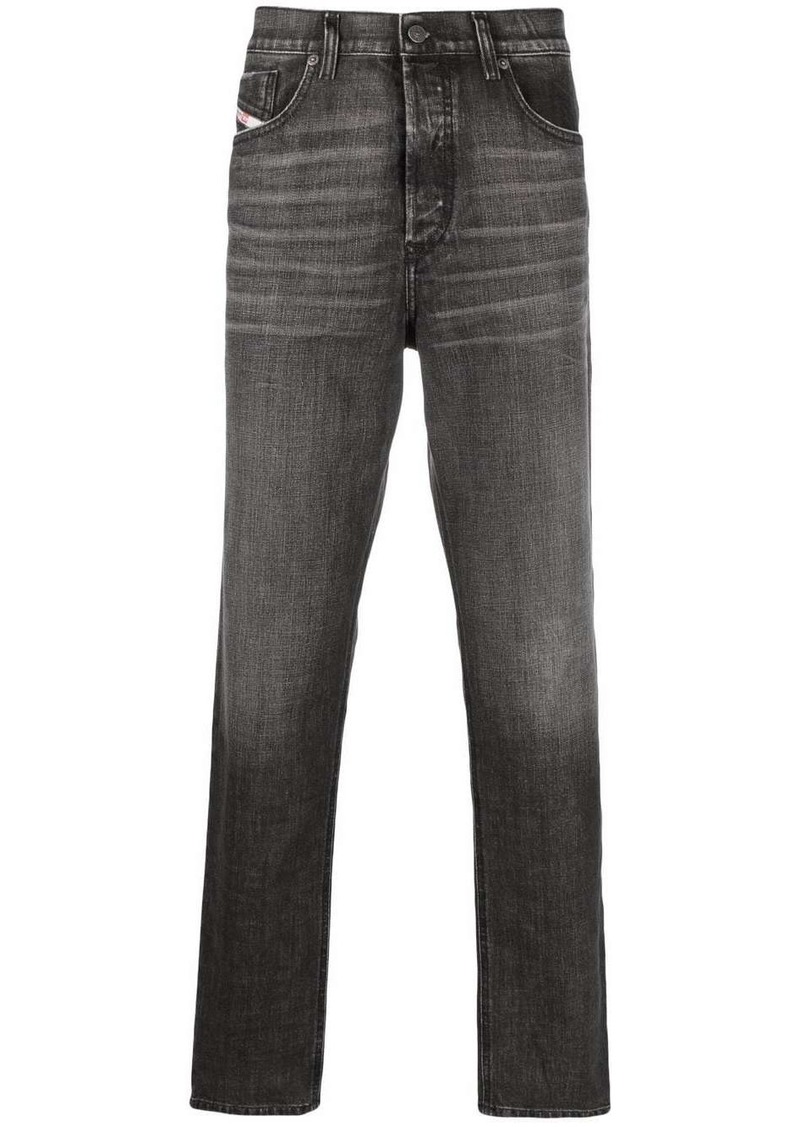 Diesel straight-leg dark-wash jeans