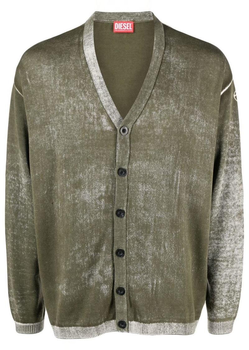 Diesel v-neck cotton cardigan