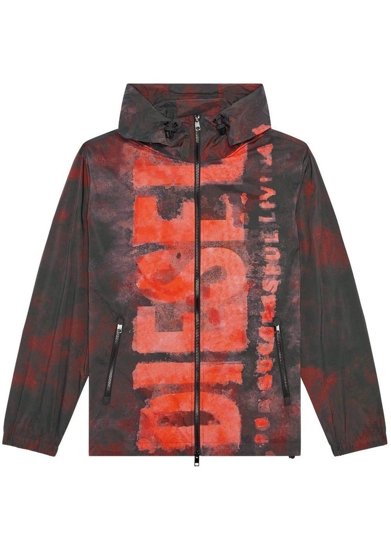 Diesel J-Warrett watercolour-effect jacket