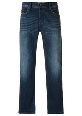 Diesel stonewashed straight-leg jeans