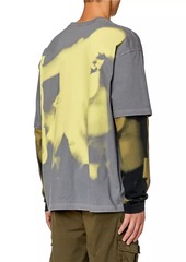 Diesel Wesher Layered Cotton Long-Sleeve T-Shirt