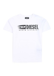 Diesel White Logo Print T-Shirt