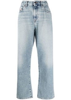 Diesel wide-leg cropped jeans