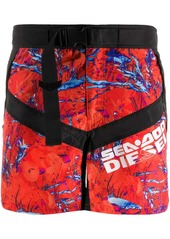 Diesel x Sea-Doo buckled swim shorts