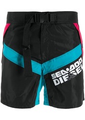 Diesel x Sea-Doo buckled swimming shorts