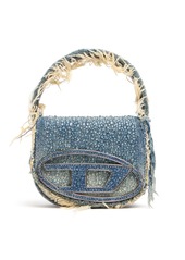 Diesel Xs 1dr Washed Denim & Crystal Bag