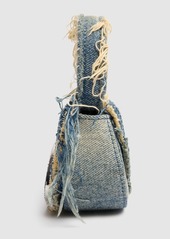 Diesel Xs 1dr Washed Denim & Crystal Bag