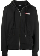 Diesel zip-up logo hoodie