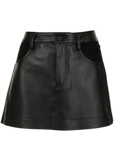 Dion Lee A-line leather skirt