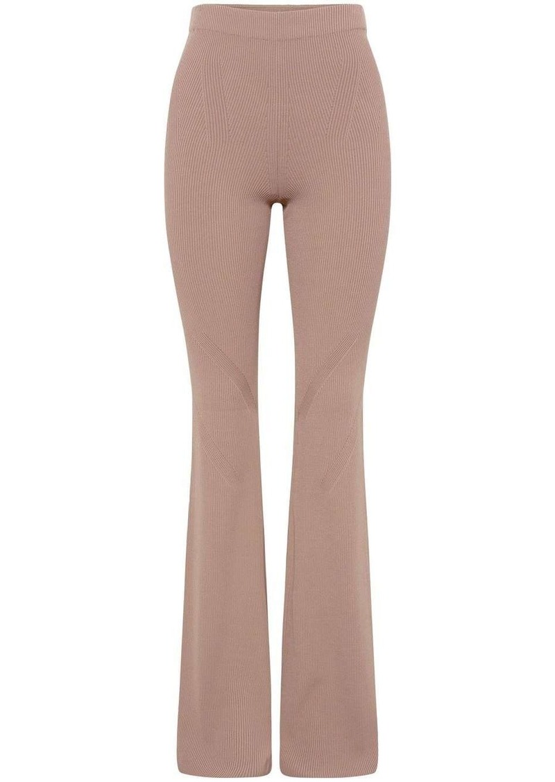 Dion Lee Angled ribbed flared trousers