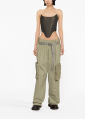 Dion Lee belted-waist Blouson trousers