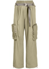 Dion Lee belted-waist Blouson trousers