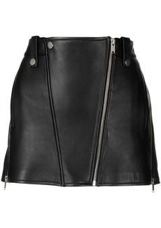 Dion Lee Biker leather mini skirt