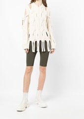 Dion Lee cable-knit fringed fringed sweater