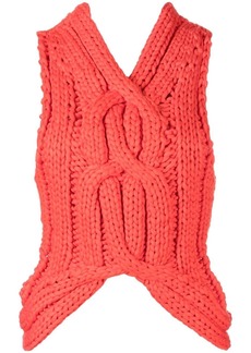 Dion Lee cable-knit mock-neck jumper