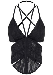 Dion Lee camouflage-lace corset top