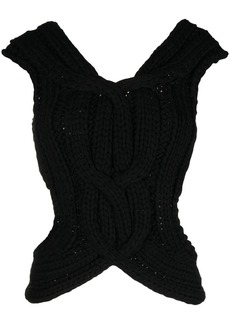 Dion Lee chunky-knit cut-out vest