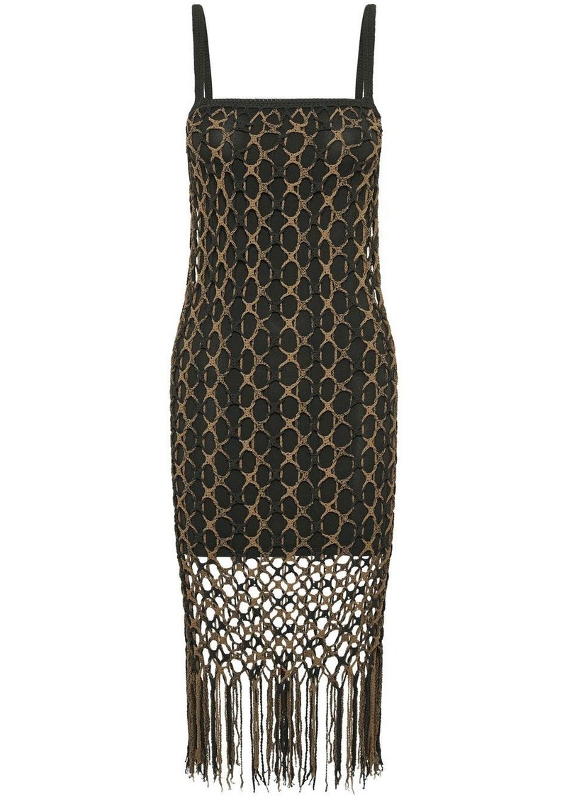 Dion Lee crochet-knit layered dress