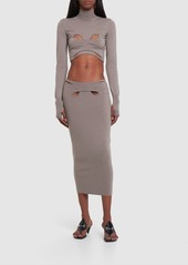 Dion Lee Cutout Knit Midi Skirt