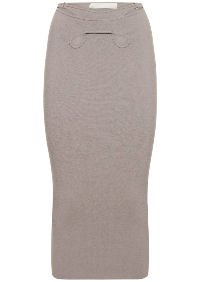 Dion Lee Cutout Knit Midi Skirt