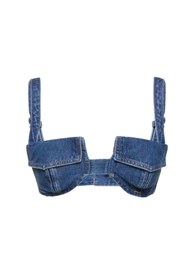 Dion Lee Denim Bra Top