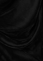 Dion Lee - Architrave layered velvet and tulle mini dress - Black - UK 6