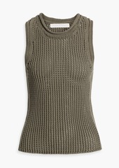 Dion Lee - Crochet-knit cotton tank - Green - UK 14