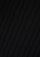 Dion Lee - Eyelet-embellished lace-up ribbed-knit top - Black - UK 10