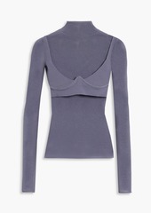 Dion Lee - Layered mesh and stretch-knit top - Blue - XS