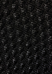 Dion Lee - Metallic open-knit midi dress - Black - UK 6