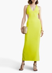 Dion Lee - Open-back stretch-cady midi dress - Yellow - UK 6