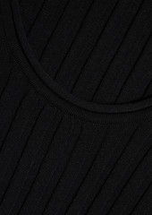 Dion Lee - Ribbed cotton-blend dress - Black - UK 6