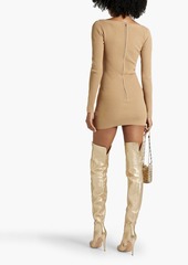 Dion Lee - Ribbed-knit mini dress - Neutral - UK 6