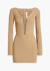 Dion Lee - Ribbed-knit mini dress - Neutral - UK 6