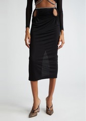 Dion Lee Barbell Rope Jersey Midi Skirt