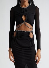 Dion Lee Barbell Rope Trim Long Sleeve Top