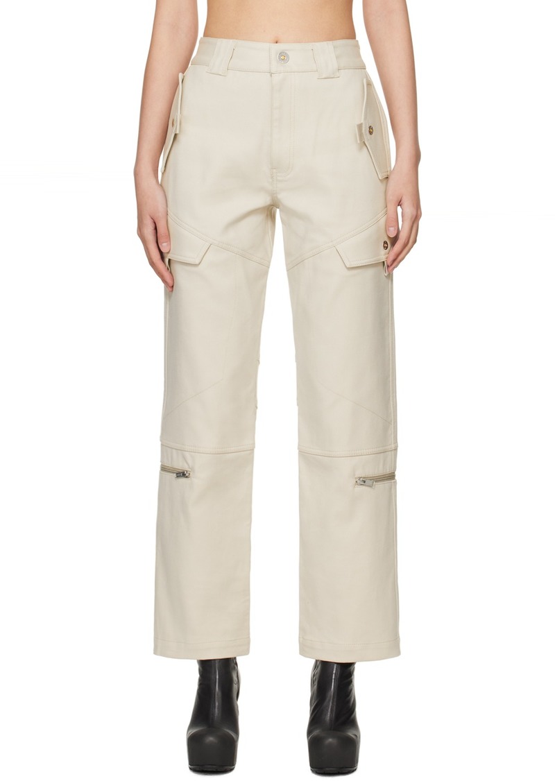 Dion Lee Beige Tactical Cargo Pants