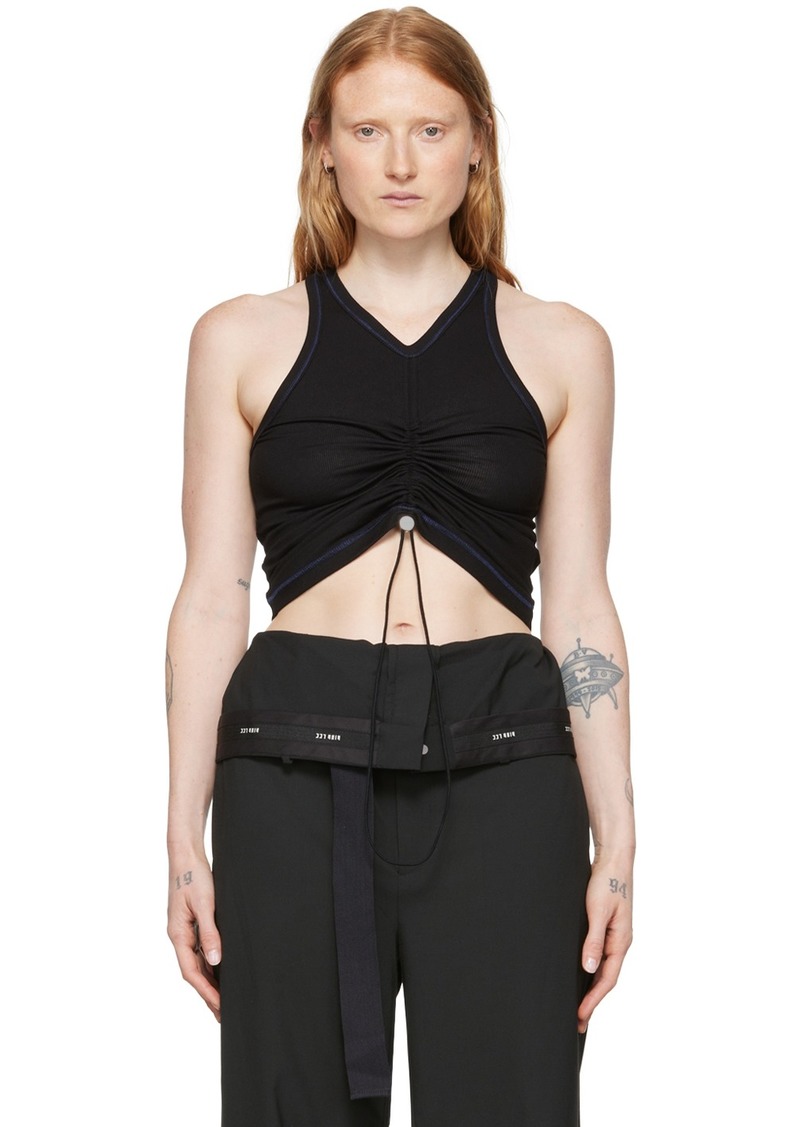 Dion Lee Black Organic Cotton Tank Top