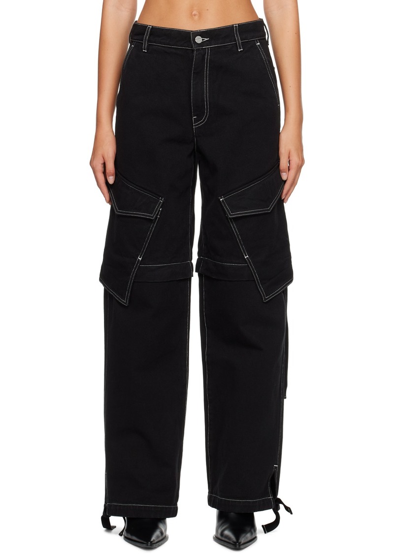 Dion Lee Black Parachute Jeans